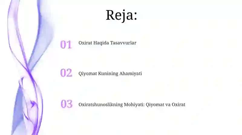 Oxiratshunoslik va inson hayotining ma'nosi 2