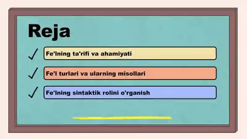 Fe'l so'z turkumi 2