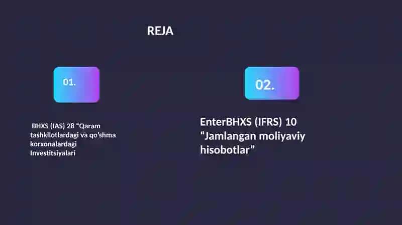KONSOLIDATsIYaLASh ASOSLARINI HISOBGAOLUVCHISTANDARTLARNINGTAVSIFI 2