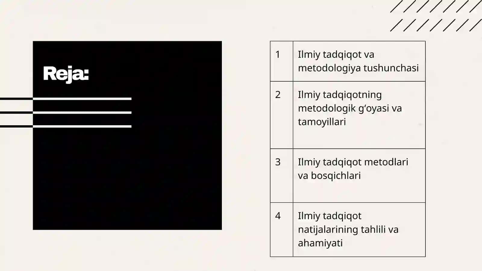 ILMIY TADQIQOTNING METODOLOGIK GʻOYASI 2