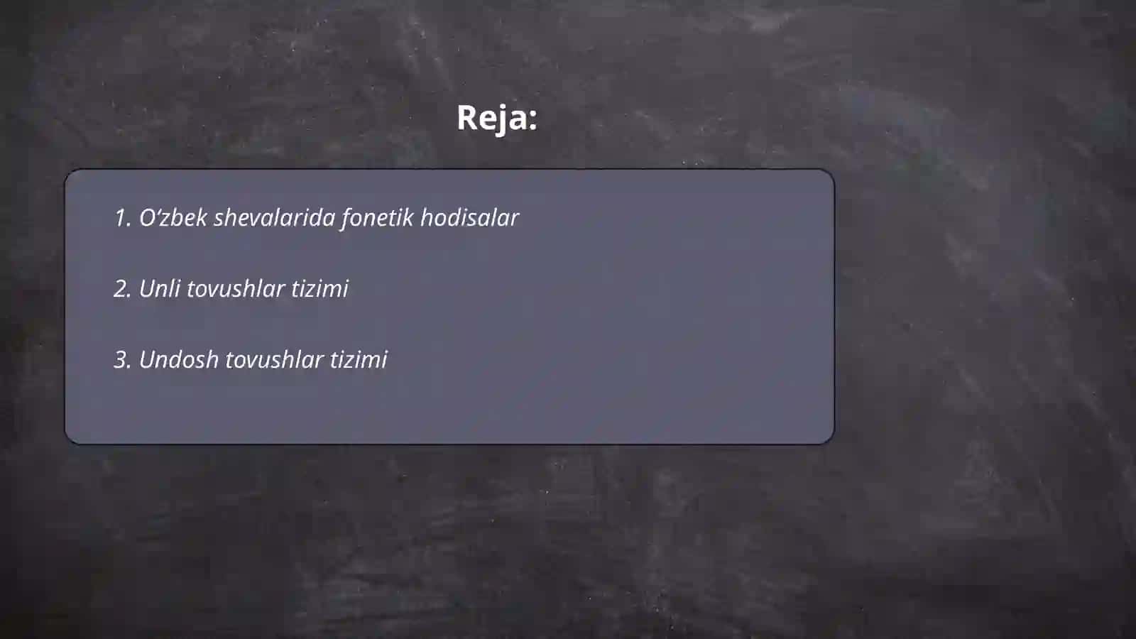Oʻzbek shevalarining fonetikasi 2