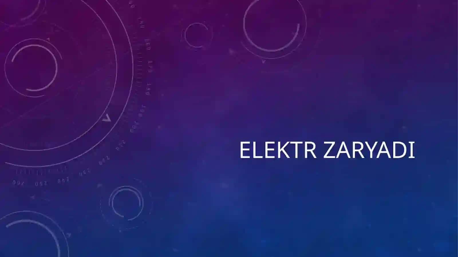 Elektr zaryadi 2