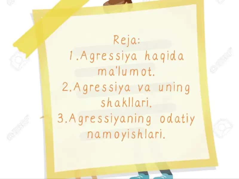 Agressiya va uning determinantlari 2