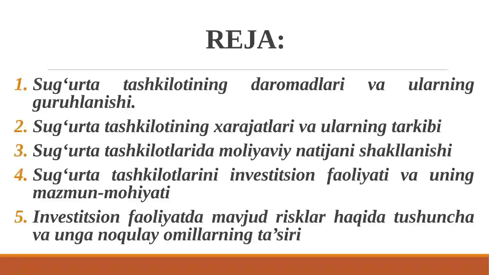 SUG‘URTA KOMPANIYASINING MOLIYAVIY ASOSLARI 2