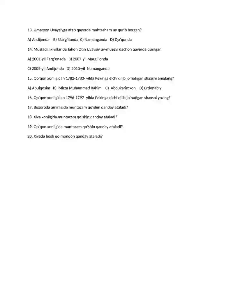 Qo'qon Xonlik Madrasalari 2