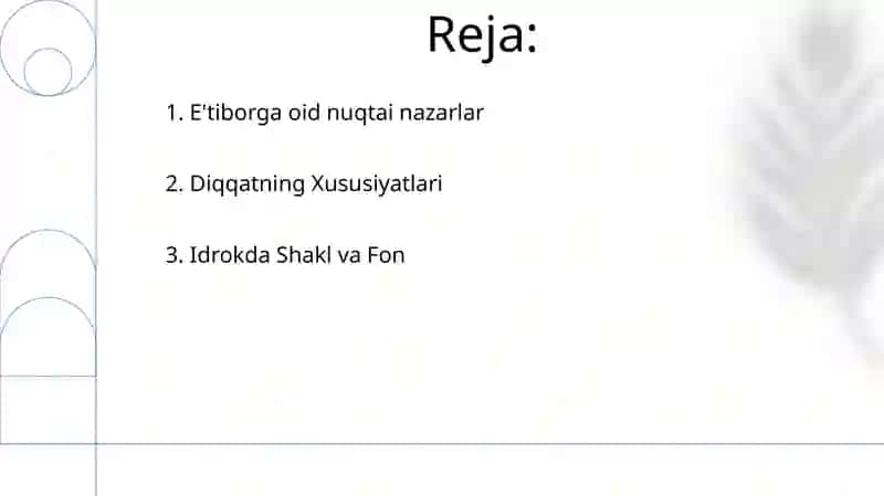 Dobrining diqqat haqida qarashlari 2