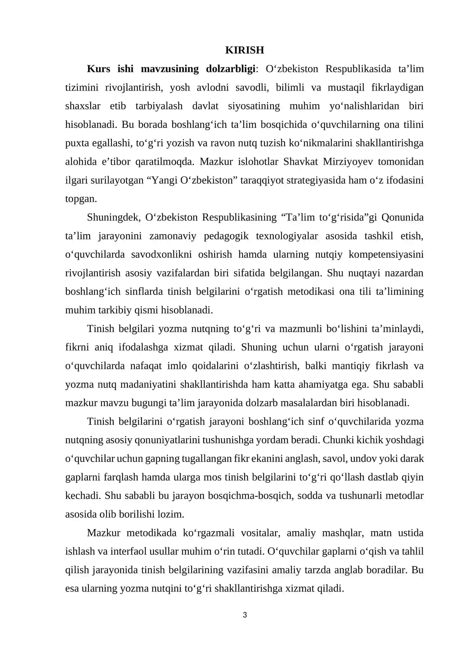 Boshlang‘ich sinflarda tinish belgilarini o‘rgatish metodikasi 2