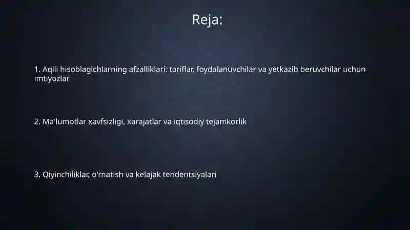 Smart hisoblagichlarning afzalliklari 2