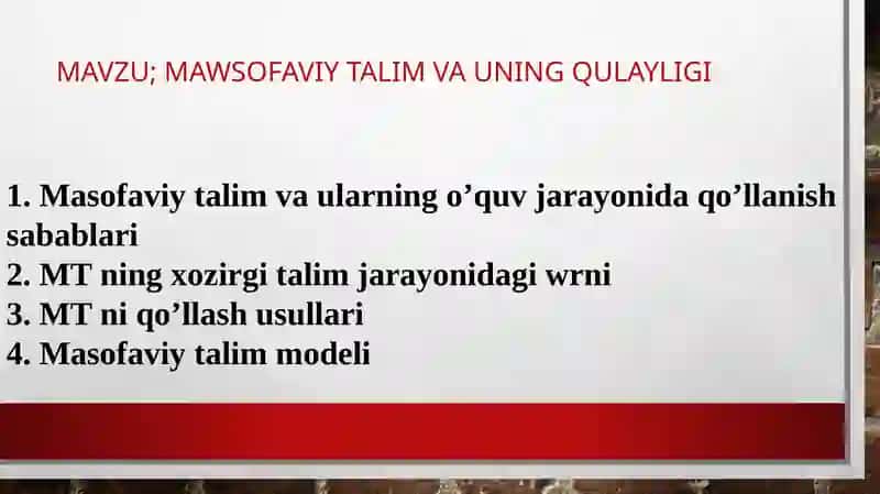 ADABIYOT O’QITISH METODIKASI FANIDAN PREZENTATSIYA 2