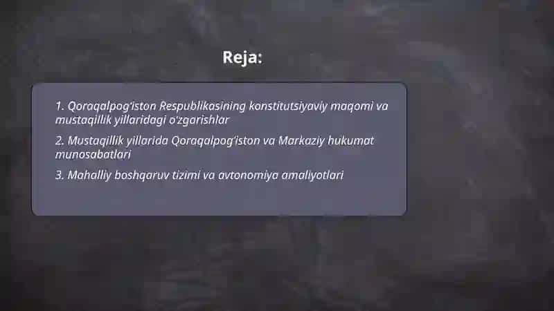 Mustaqillik yillarida Qoraqalpogʻiston Respublikasi 2