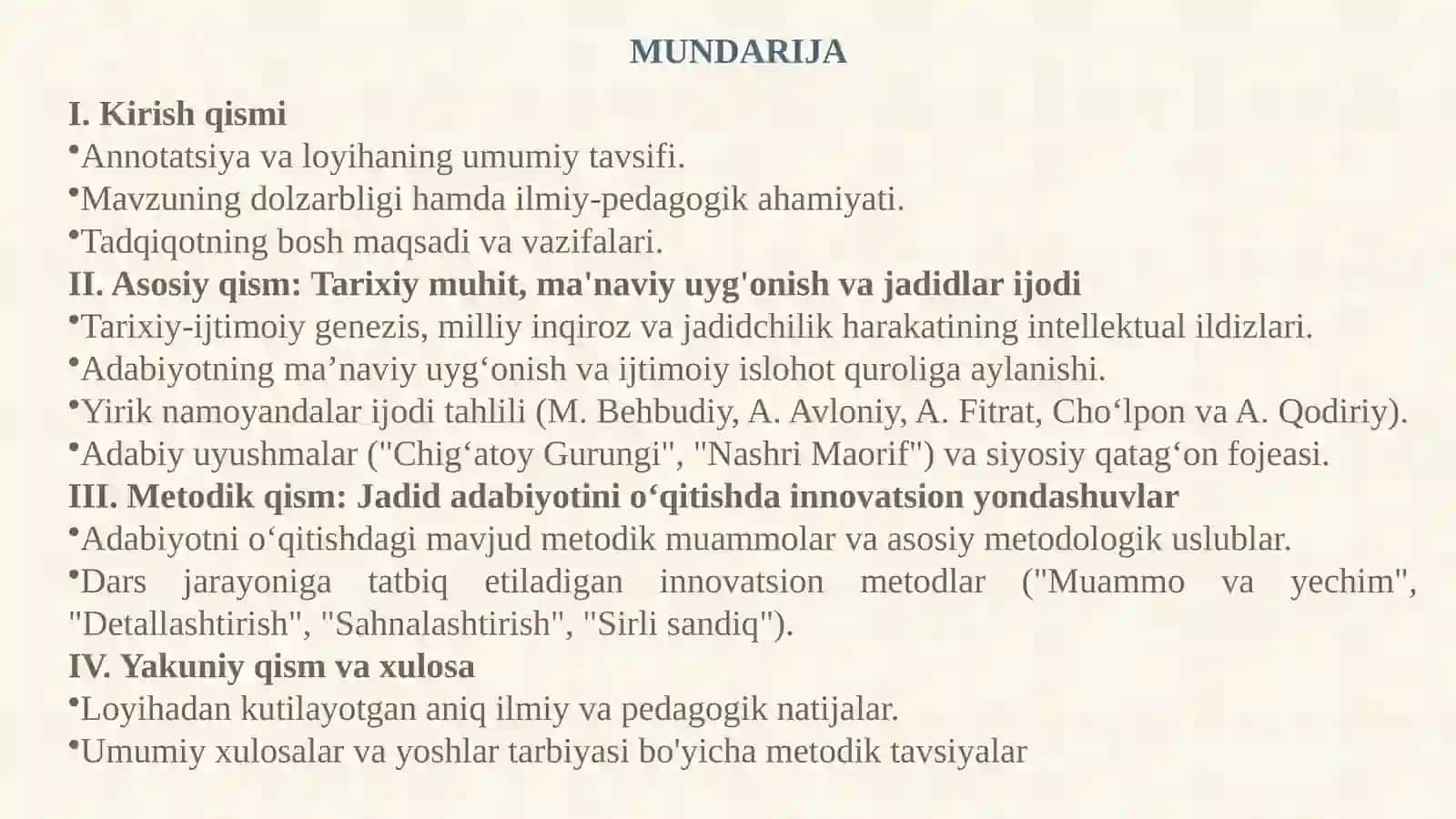 O‘zbek adabiyotida milliy uyg‘onish davri va Jadidlar ijod 2
