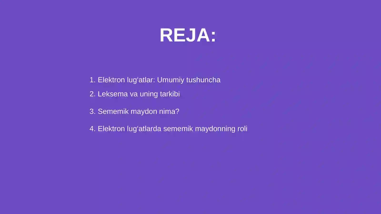 Elektron lug‘atlarda leksemaning sememik maydoni 2