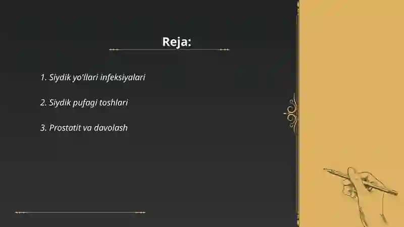 Siydik kasalliklari va davolash choralari 2