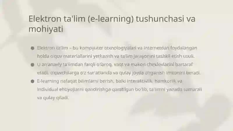Elektron ta'limning asosiy tendensiyalari: Nima uchun bu muhim? 2