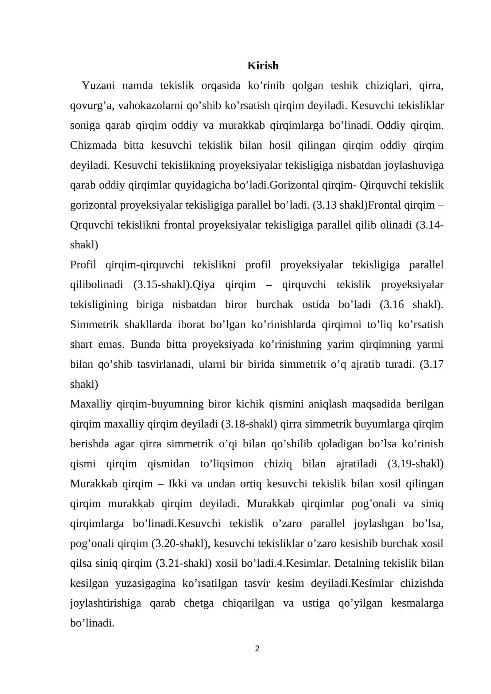 Qirqim va kesim mavzusiga oid masalalar 2