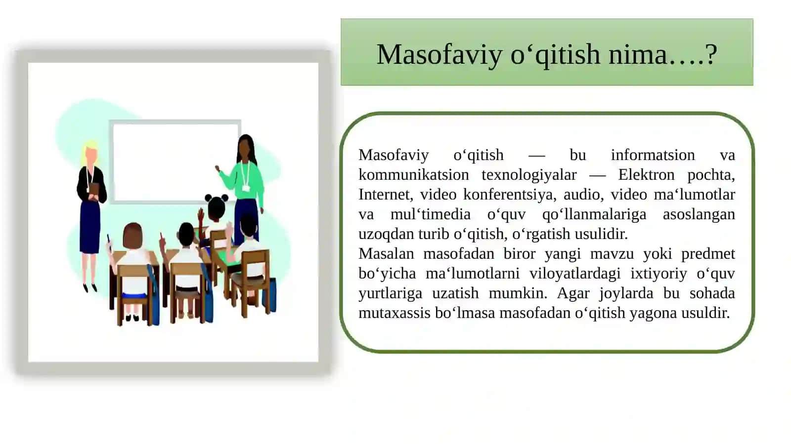 MASOFAVIY TA'LIMDA KONTENT TAYYORLASH VA UNI BOSHQARISH 2