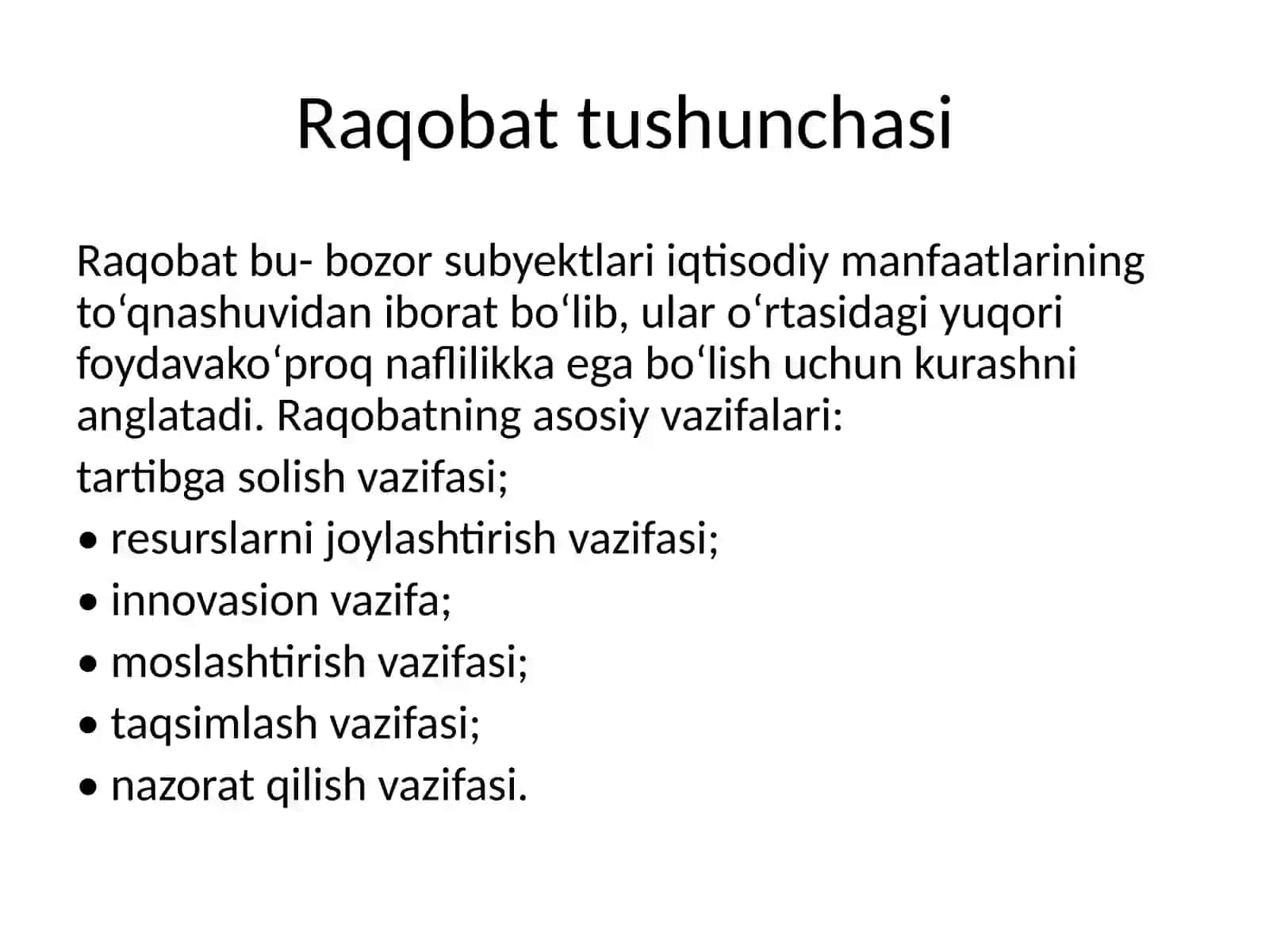 Raqobat va monopoliya 2