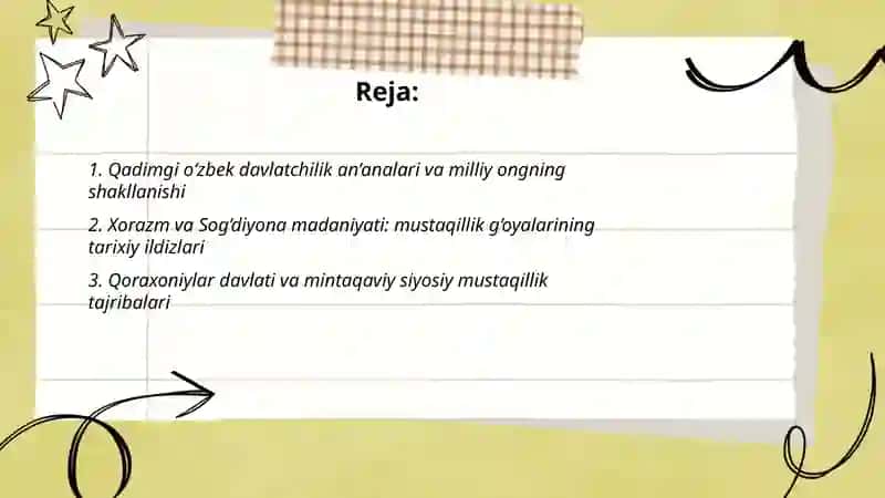 O'zbekistonda Mustaqillik g'oyalarining tarixiy asoslari 2