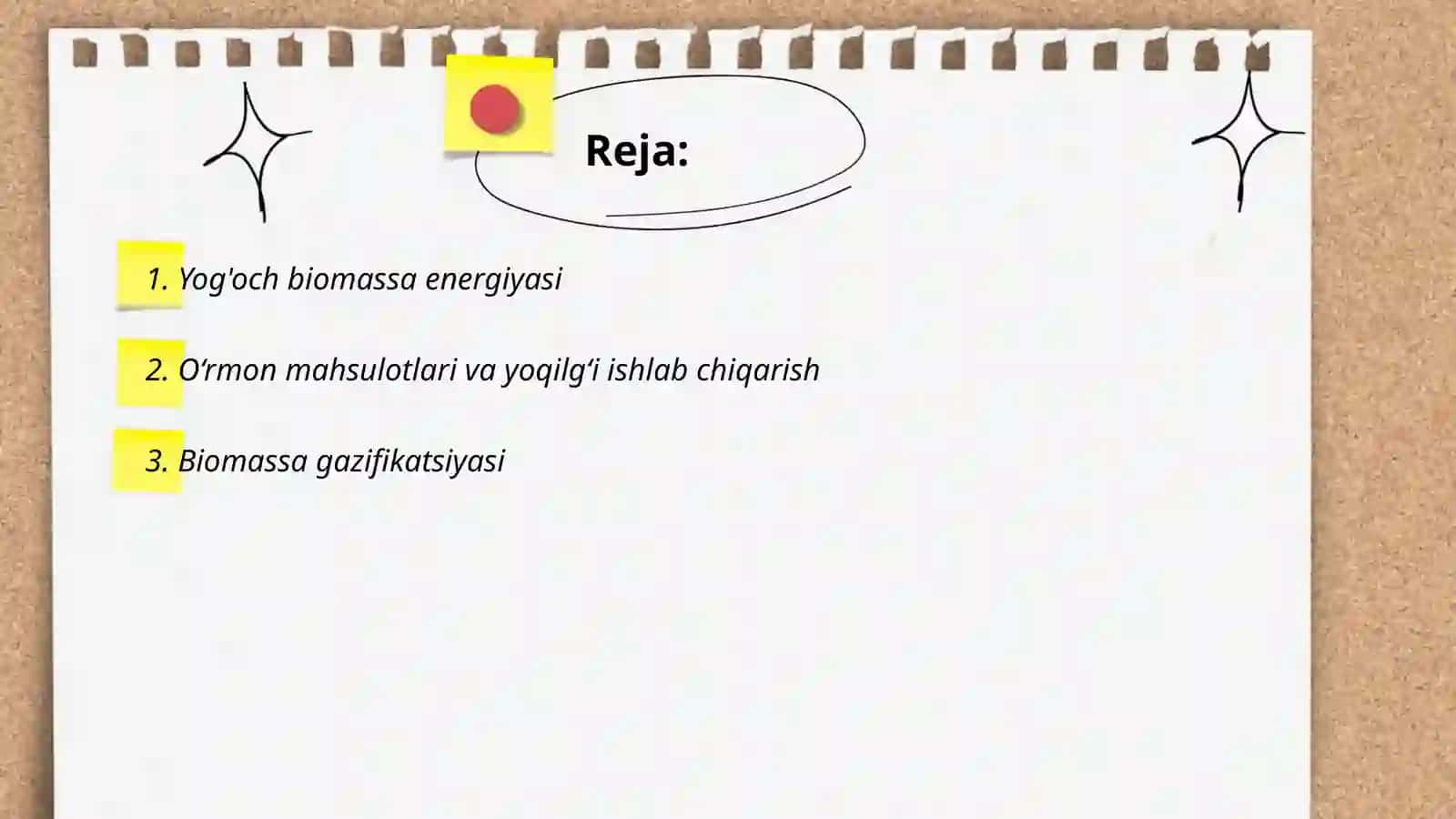 O‘rmon sanoati energiya ishlab chiqarish sikli 2