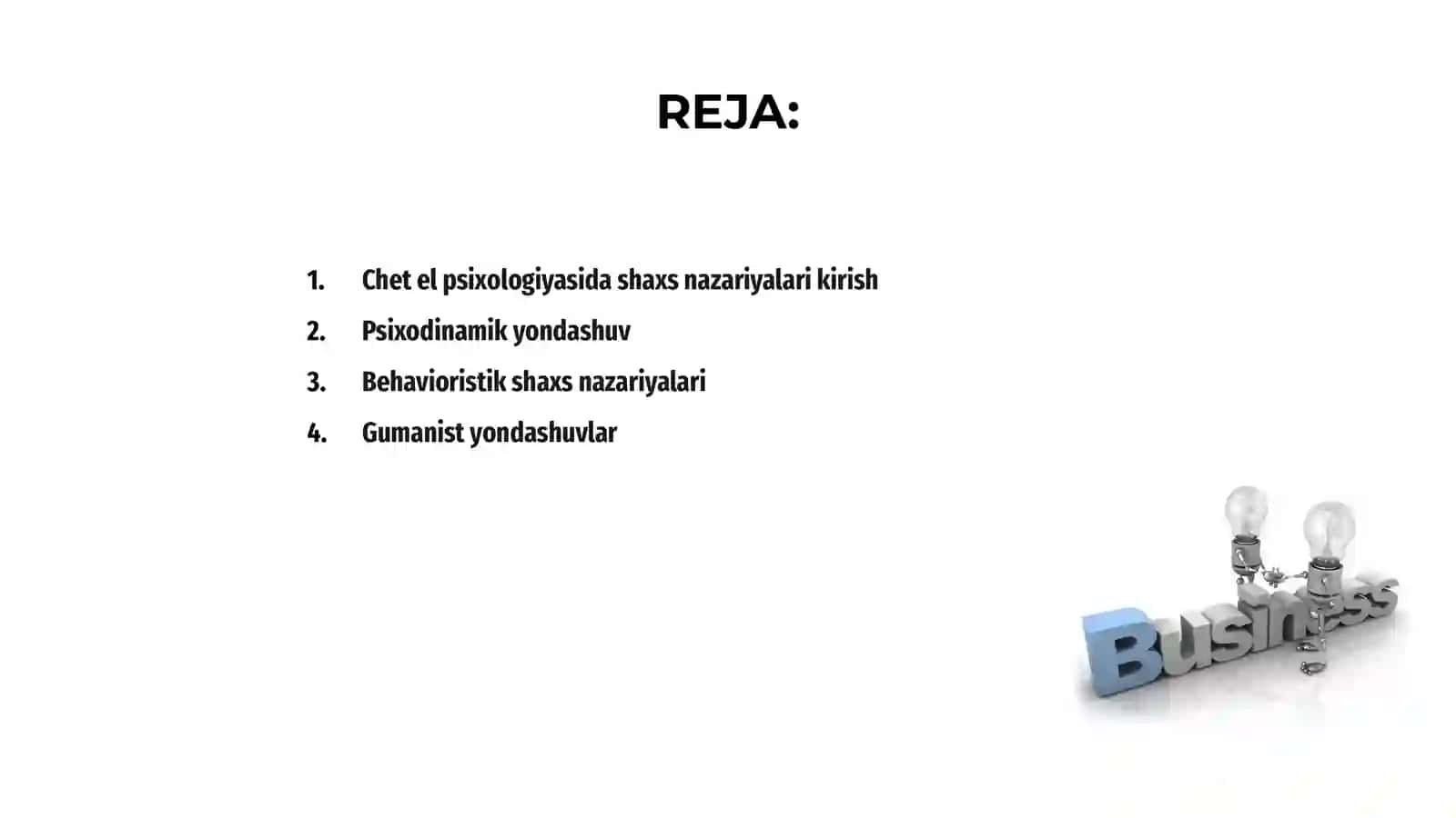 Chet el psixologiyasida shaxs nazariyalari 2