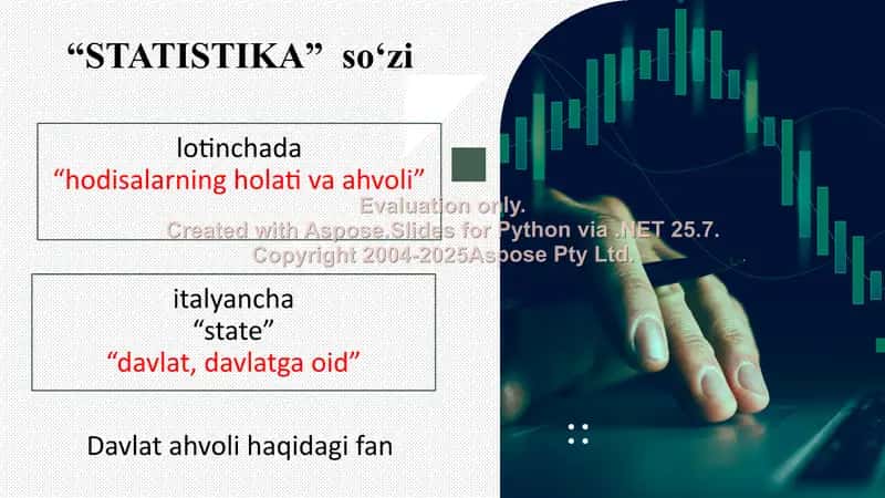Statistika fanining predmeti va usuli 2