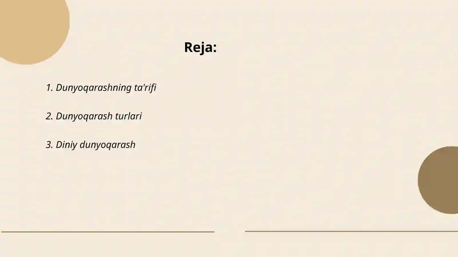 Dunyoqarash va uning tarixiy turlari 2