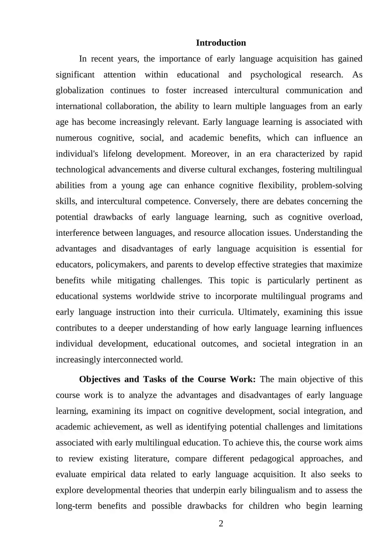 ADVANTAGES AND DISADVANTAGES OF EARLY LANGUAGE LEARNING 2
