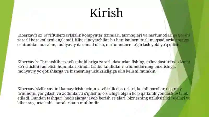 Kiberxavfsizlik 2