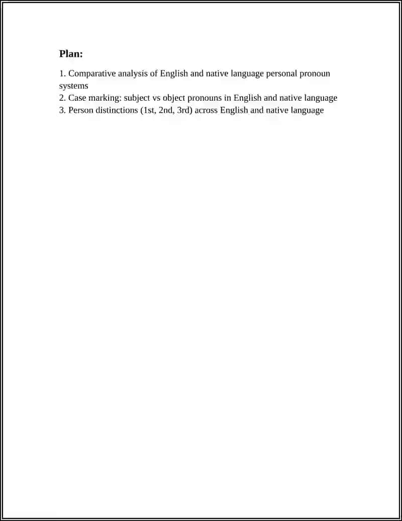 PERSONAL PRONOUNS IN ENGLISH AND NATIVE LANGUAGE:A COMPARATIVE STUDY 2