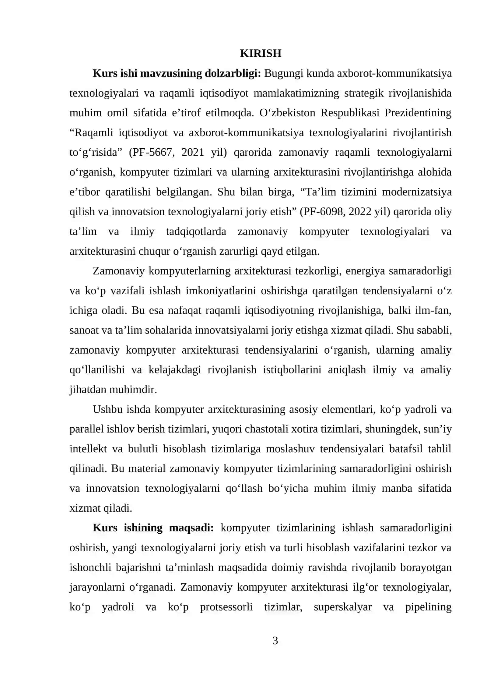 ZAMONAVIY KOMPYUTERLARNING ARXITEKTURASINING RIVOJLANISH TENDENSIYASI 2