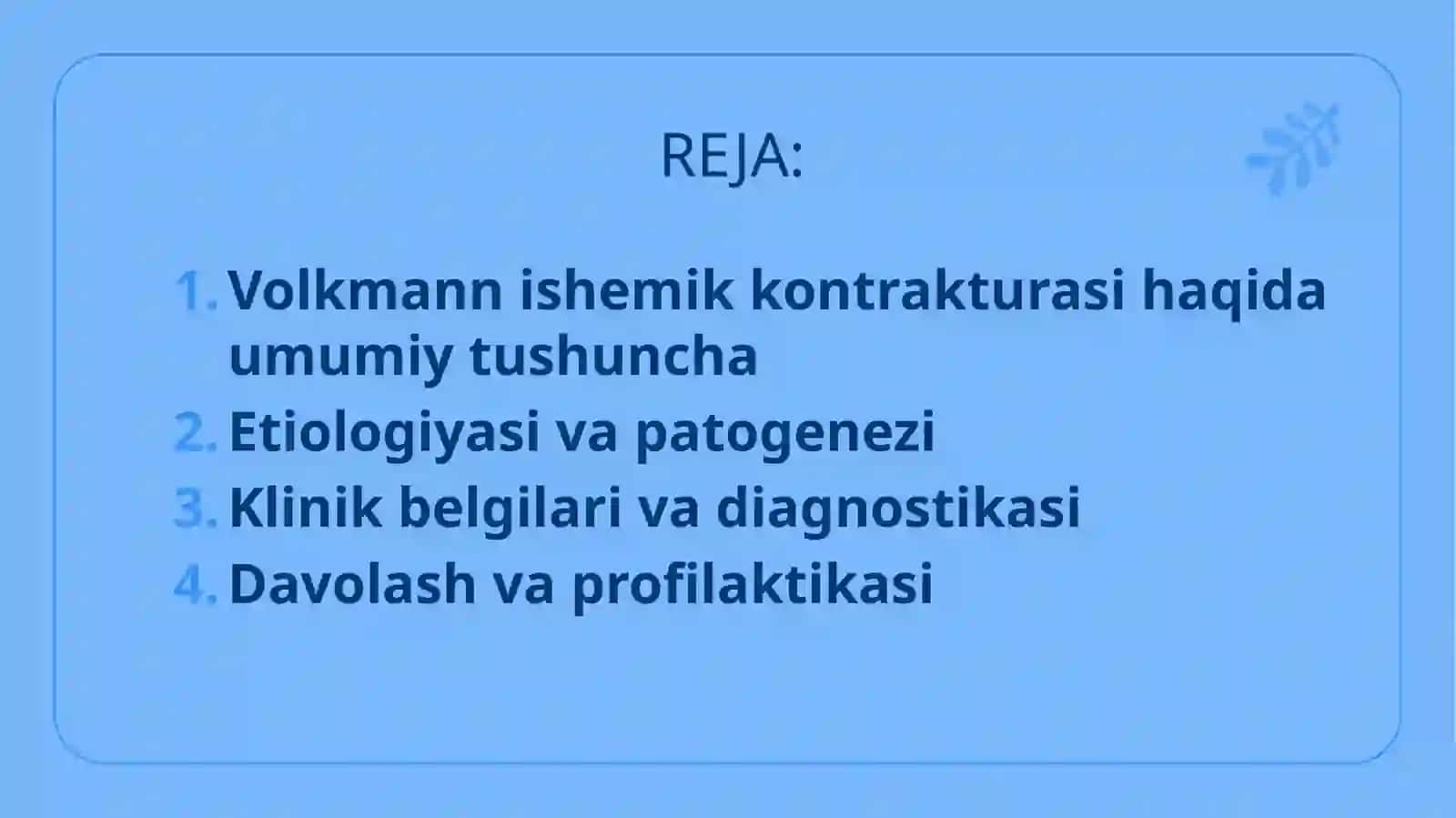 Volkmann (folkman) ishemikkontrakturasi 2