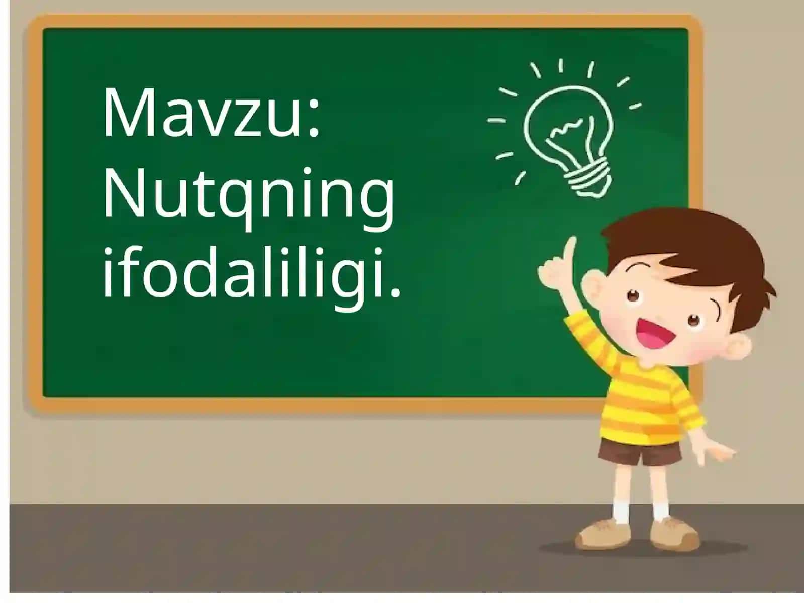 11-sinf ona tili 24.Nutqning ifodaliligi 2