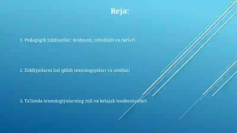 Pedagogik ziddiyatlar 2