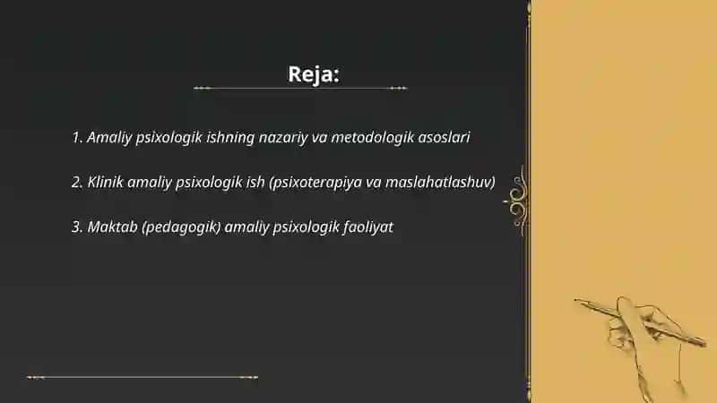 Amaliy psixologik ish 2