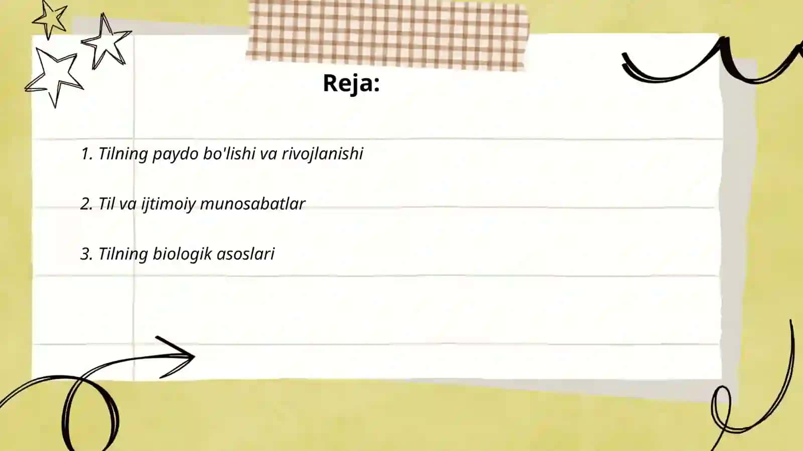 Tilning paydo bo'lishi va rivojlanishi 2