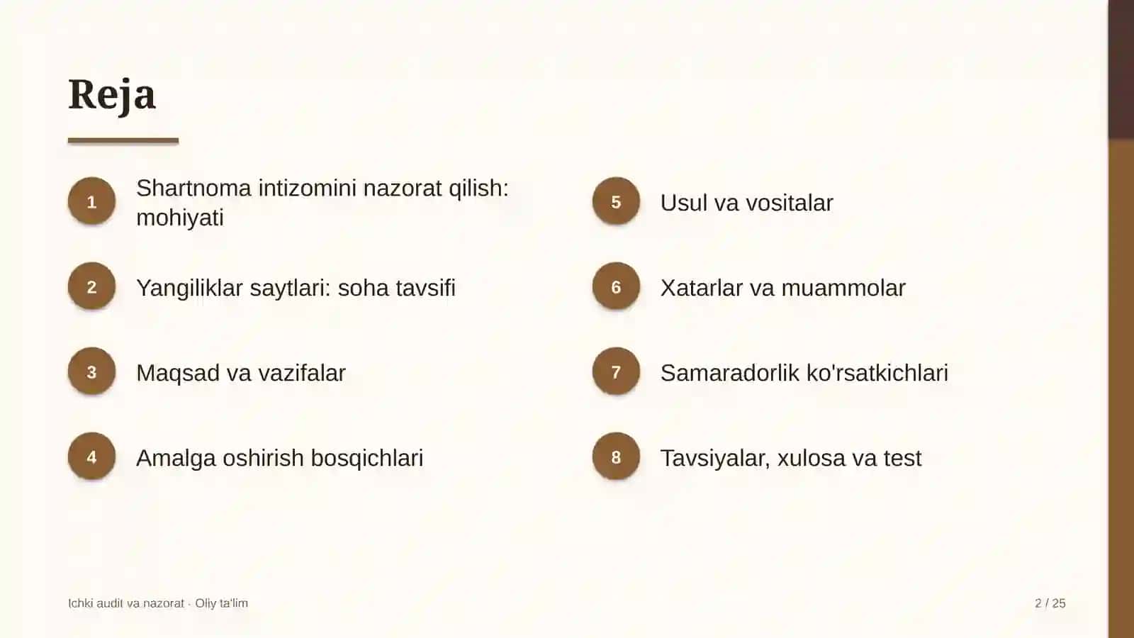 Yangiliklar saytlarida shartnoma intizomini nazorat qilish 2