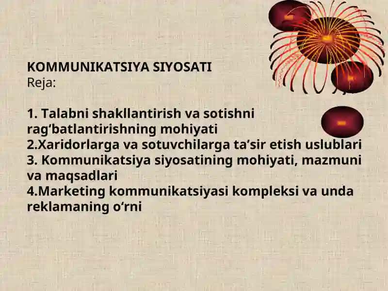 KOMMUNIKATSIYA SIYOSATI 2