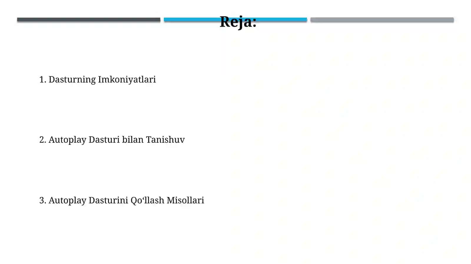 Autoplay dasturi va uning imkoniyatlaribilantanishish 2