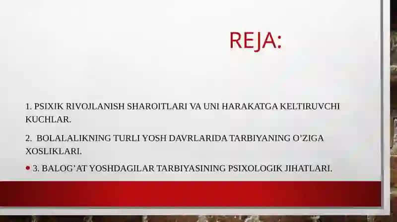 Turli yosh davrlarida o'zlashtirish xususiyatlari 2