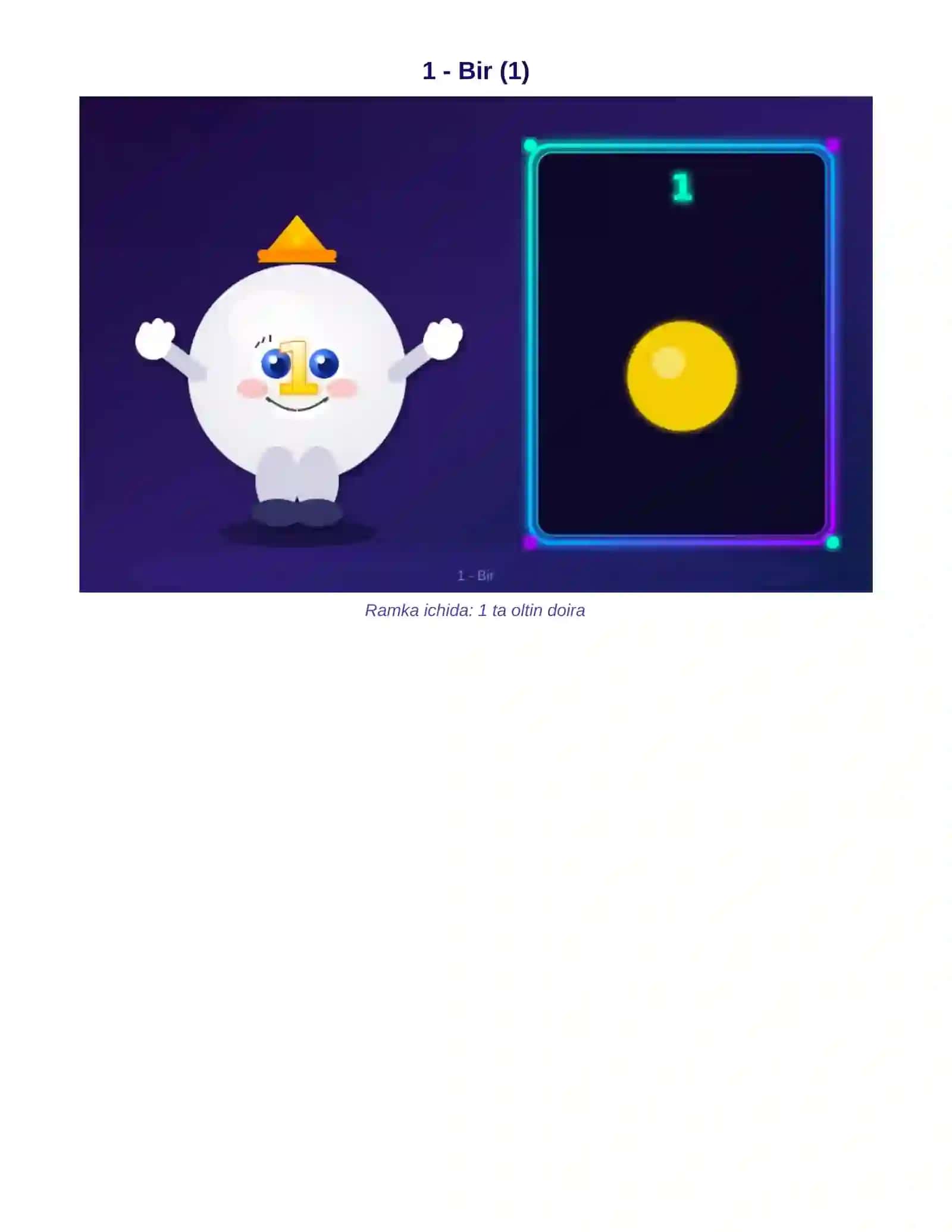 Bolalar uchun Raqamlar - 0 dan 13 gacha 2