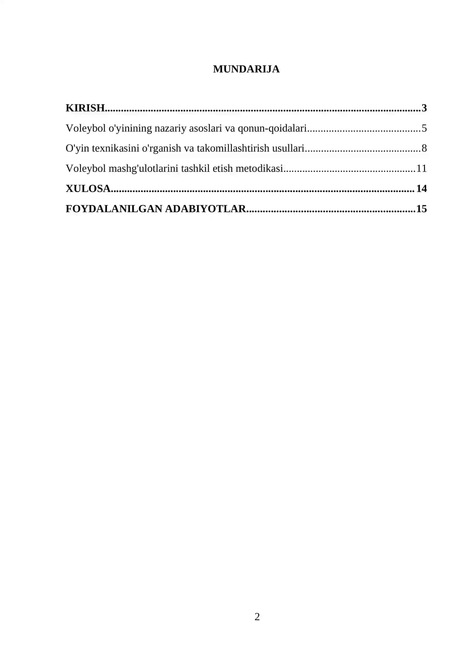 Voleybol 2