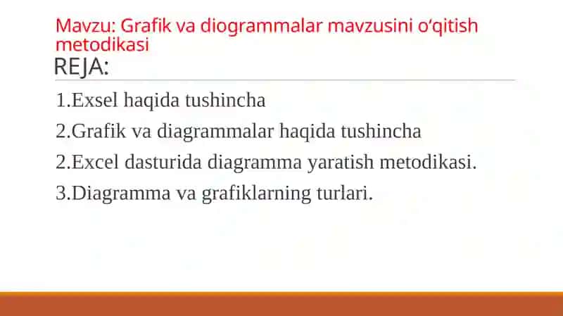 Grafik va diogrammalar mavzusini oʻqitish metodikasi 2