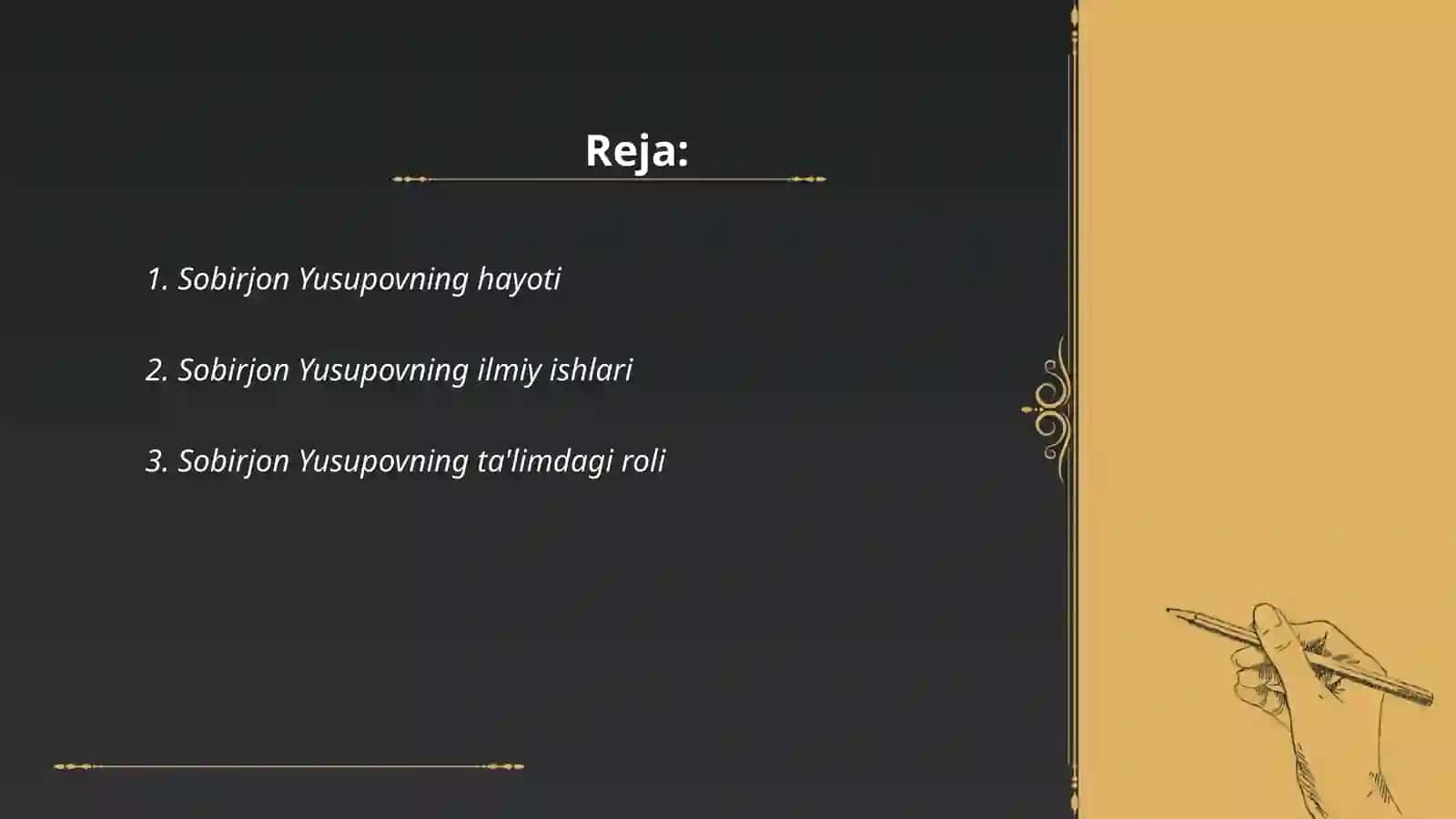 Sobirjon Yusupovning hayoti 2