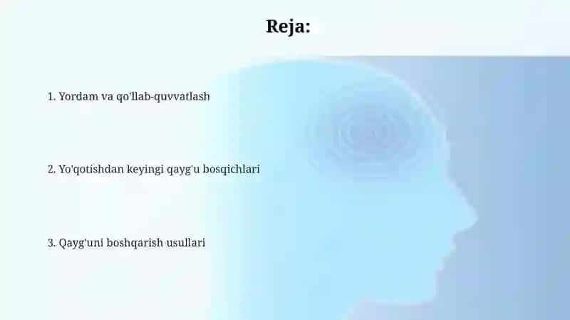 Yoqotishdan keyingi kechinmalar 2