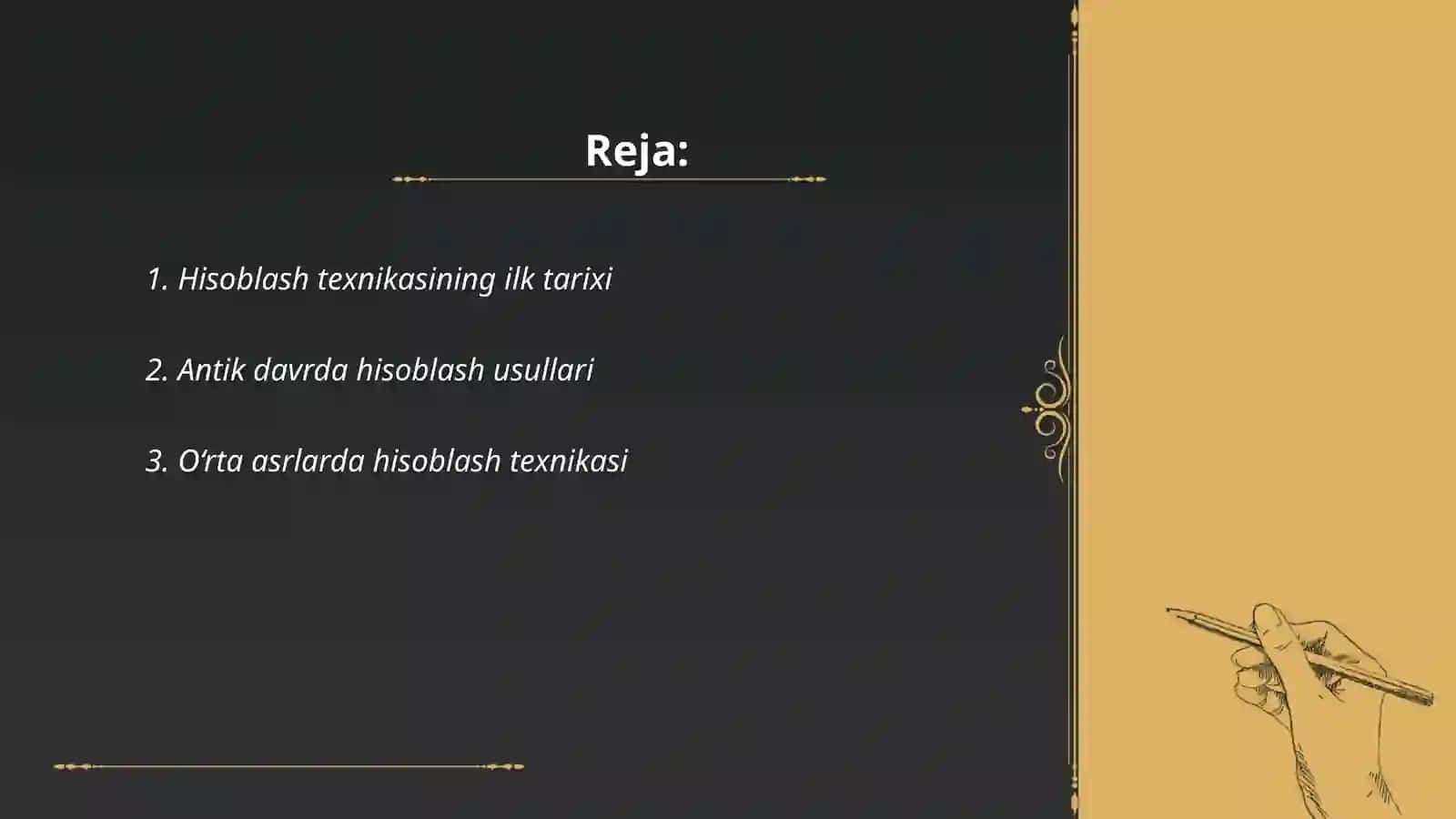 Hisoblash texnikasi rivojlanish tarixi va avlodlari 2