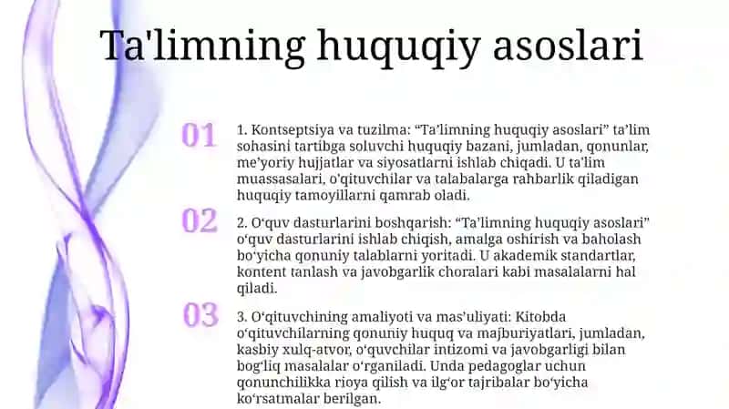 Ta'limning huquqiy asoslari 2