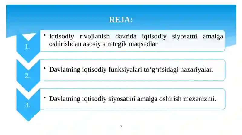 IQTISODIY SIYOSAT ASOSLARI VA TARKIBI 2