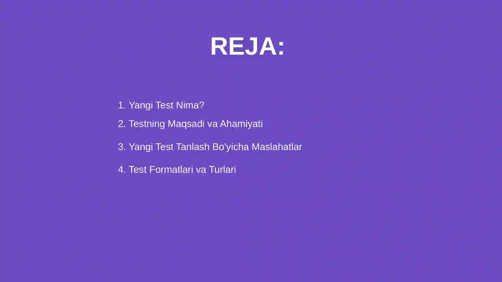 Yangi Test 2