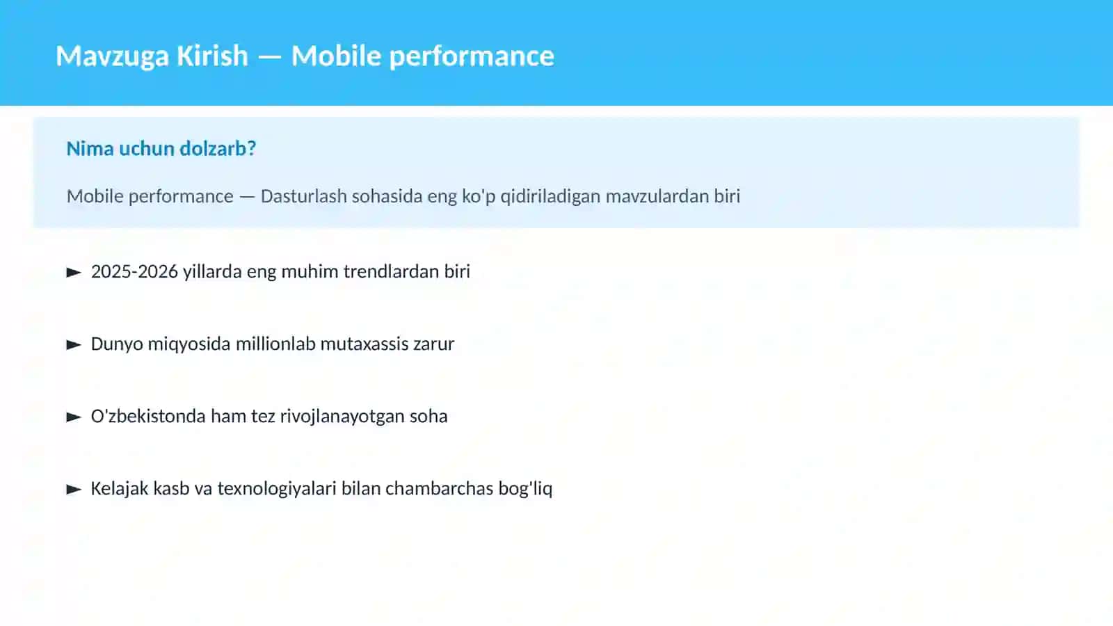 DASTURLASH | MOBILE DASTURLASH 2