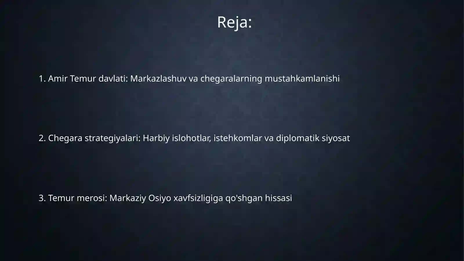 Amir Temurmarkazlashgandavlatchegaralarinimustahkamlashi 2